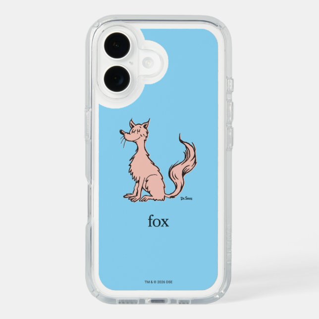 Dr. Seuss | Pink Fox Speck iPhone Case (Front)