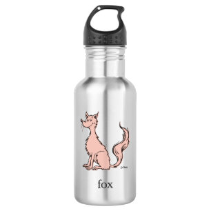 Dr. Seuss   Pink Fox Stainless Steel Water Bottle