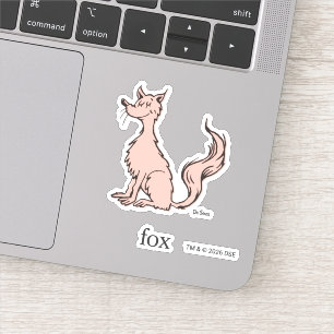 Dr. Seuss   Pink Fox Sticker