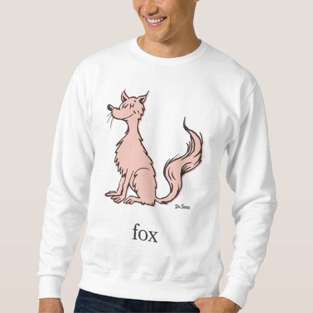 Dr. Seuss | Pink Fox Sweatshirt (Front)