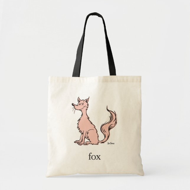 Dr. Seuss | Pink Fox Tote Bag (Front)