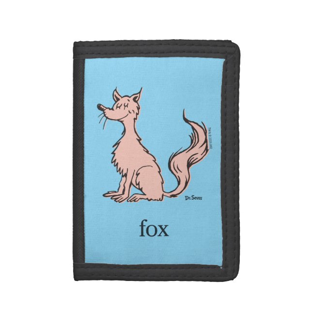 Dr. Seuss | Pink Fox Trifold Wallet (Front Vertical)