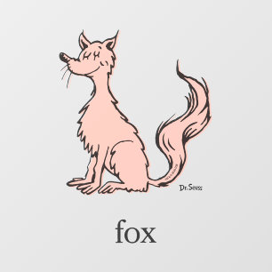 Dr. Seuss   Pink Fox Wall Decal