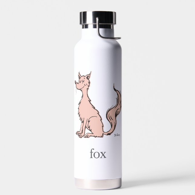 Dr. Seuss | Pink Fox Water Bottle (Left)