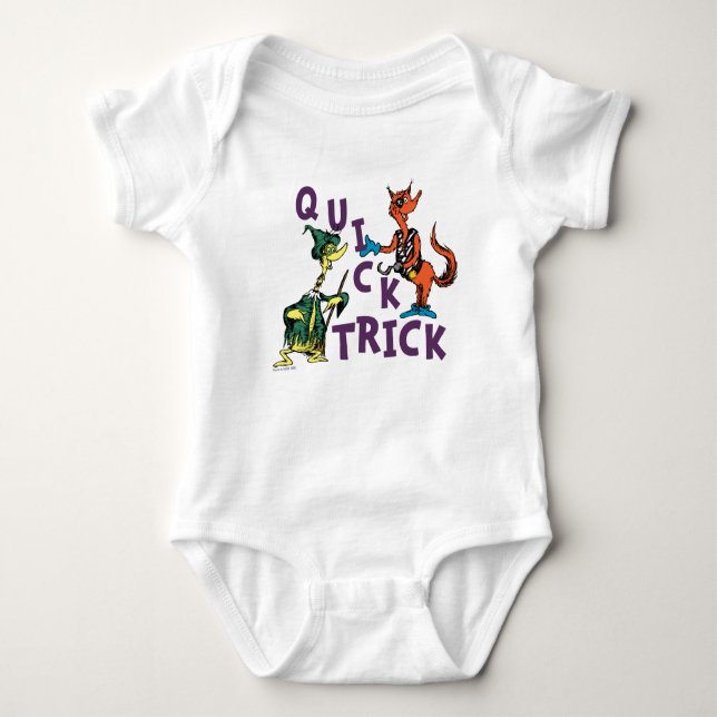 Dr. Seuss | Quick Trick Halloween Graphic Baby Bodysuit (Front)