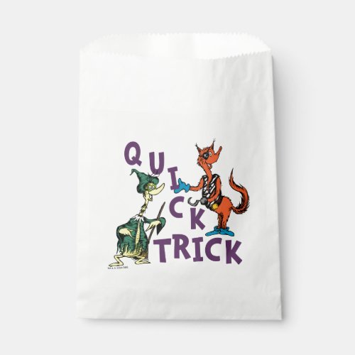 Dr Seuss  Quick Trick Halloween Graphic Favor Bag