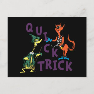 Dr. Seuss Quick Trick Halloween Graphic Postcard