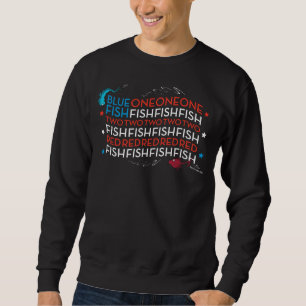 Dr. Seuss Red Fish Blue Fish US Flag Graphic Sweatshirt