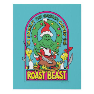 Dr. Seuss   Roast Beast Graphic Faux Canvas Print
