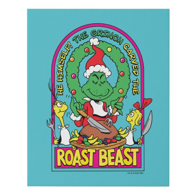 Dr. Seuss | Roast Beast Graphic Faux Canvas Print (Front)