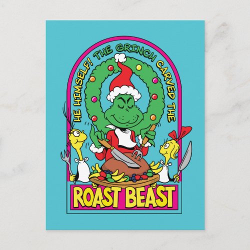 Dr Seuss  Roast Beast Graphic Postcard