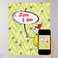 Dr. Seuss | Sam-I-Am Holding Sign | Zazzle