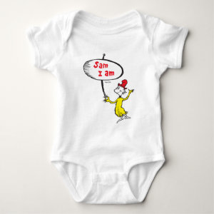 Dr. Seuss | Sam-I-Am Holding Sign Baby Bodysuit