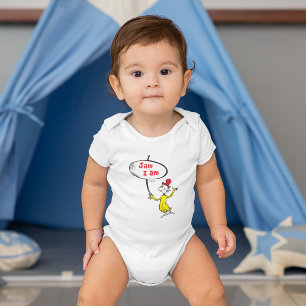 Dr. Seuss Sam-I-Am Holding Sign Baby Bodysuit