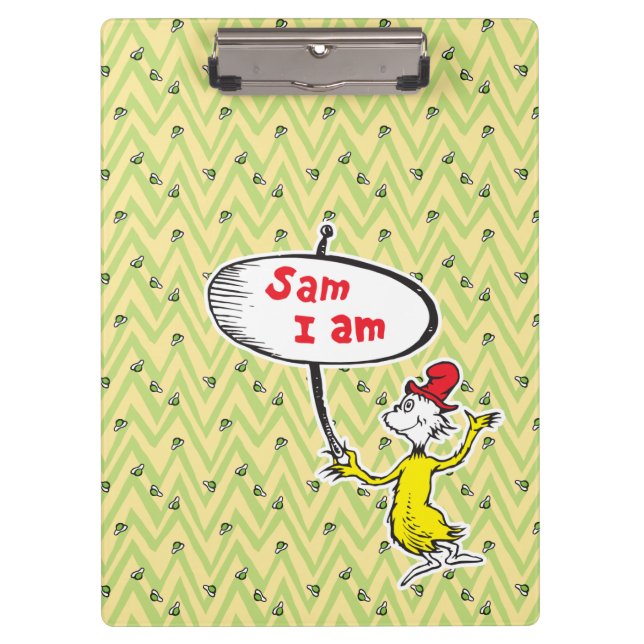 Dr. Seuss | Sam-I-Am Holding Sign Clipboard (Front)