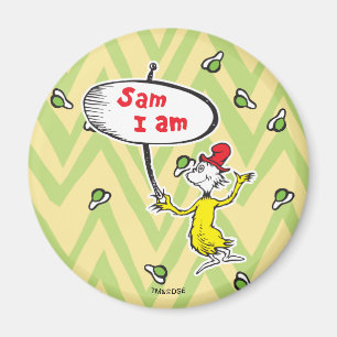 Dr. Seuss Sam-I-Am Holding Sign Magnet