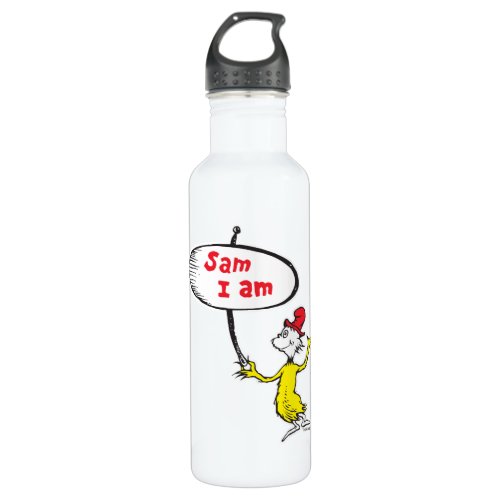 Dr Seuss  Sam_I_Am Holding Sign Stainless Steel Water Bottle