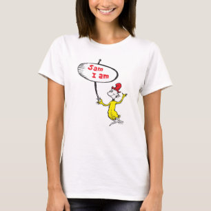 Dr. Seuss Sam-I-Am Holding Sign T-Shirt