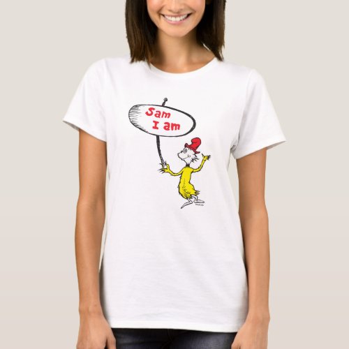 Dr Seuss  Sam_I_Am Holding Sign T_Shirt