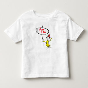 Dr. Seuss Sam-I-Am Holding Sign Toddler T-shirt