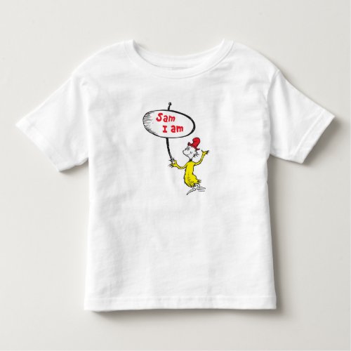 Dr Seuss  Sam_I_Am Holding Sign Toddler T_shirt