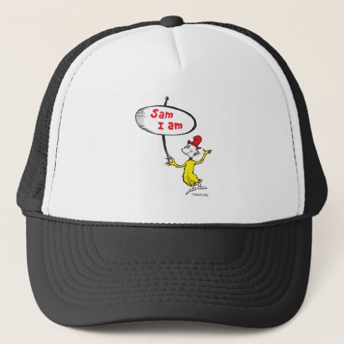 Dr Seuss  Sam_I_Am Holding Sign Trucker Hat