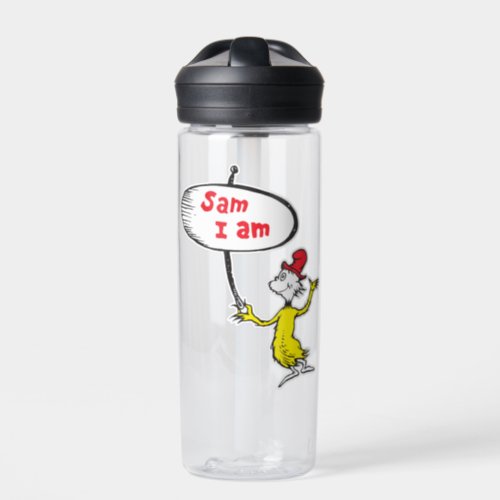 Dr Seuss  Sam_I_Am Holding Sign Water Bottle