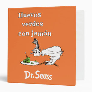 Dr. Seuss Spanish Green Eggs and Ham 3 Ring Binder