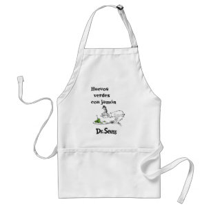 Dr. Seuss Spanish Green Eggs and Ham Adult Apron