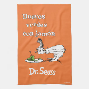 Dr. Seuss Spanish Green Eggs and Ham Kitchen Towel