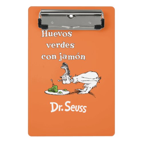 Dr. Seuss Spanish Green Eggs and Ham Mini Clipboard