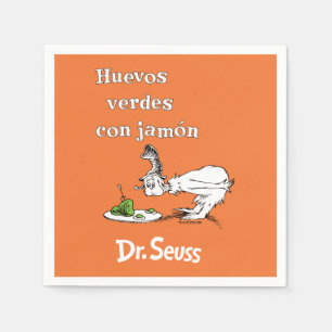 Dr. Seuss Spanish Green Eggs and Ham Napkins