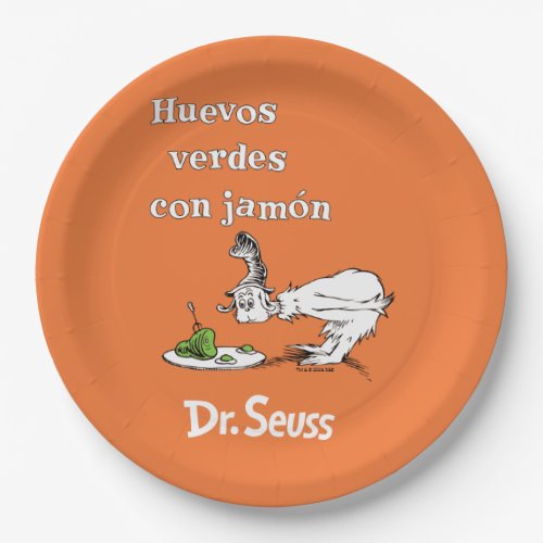 Dr. Seuss Spanish Green Eggs and Ham Paper Plates