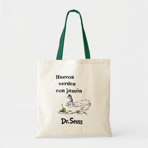 Dr. Seuss Spanish Green Eggs and Ham Tote Bag