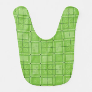 Dr. Seuss St. Patrick's Day Plaid Pattern Baby Bib