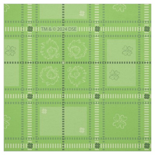 Dr. Seuss | St. Patrick's Day Plaid Pattern Fabric