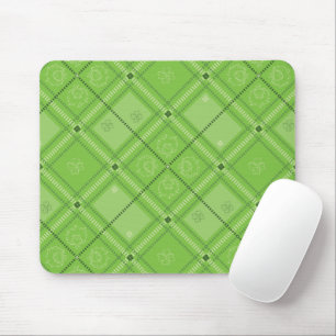 Dr. Seuss St. Patrick's Day Plaid Pattern Mouse Pad