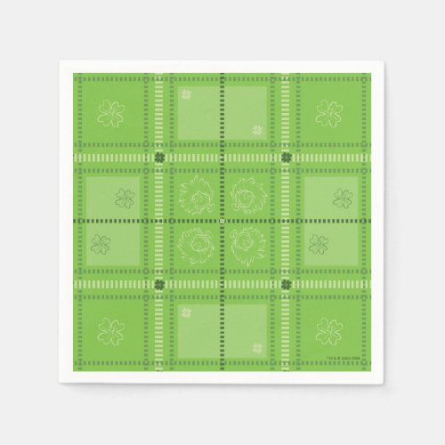 Dr Seuss  St Patricks Day Plaid Pattern Napkins