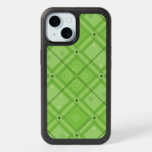 Dr Seuss  St Patricks Day Plaid Pattern iPhone 15 Case