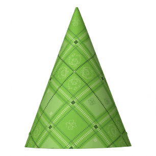 Dr. Seuss St. Patrick's Day Plaid Pattern Party Hat
