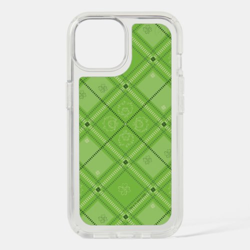 Dr Seuss  St Patricks Day Plaid Pattern iPhone 15 Case