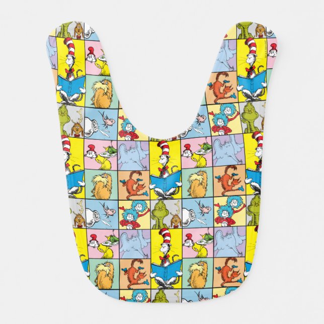 Dr. Seuss | Stories Graphic Baby Bib (Front)