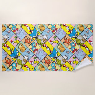 Dr. Seuss Stories Graphic Beach Towel