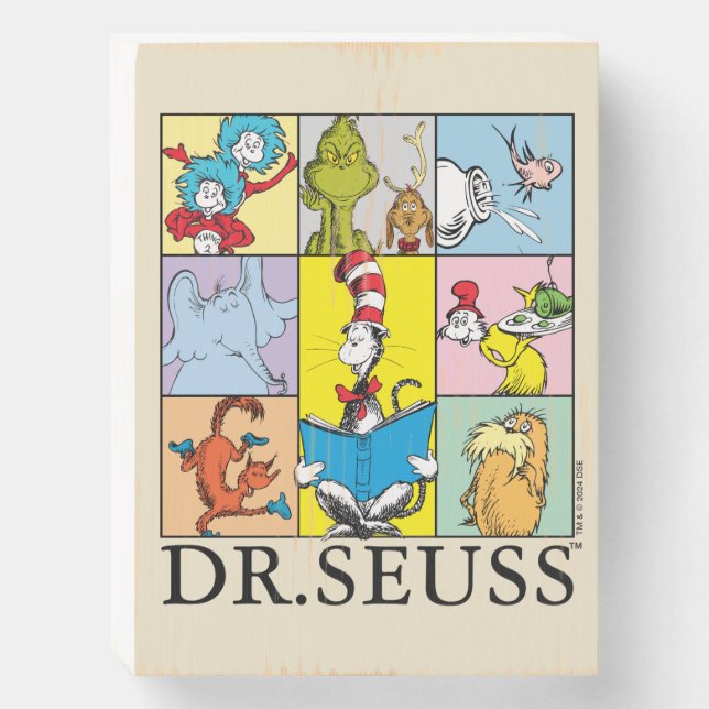 Dr. Seuss | Stories Graphic Wooden Box Sign (Front Vertical)