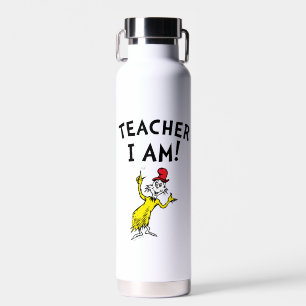 Dr. Seuss Teacher I Am! Water Bottle