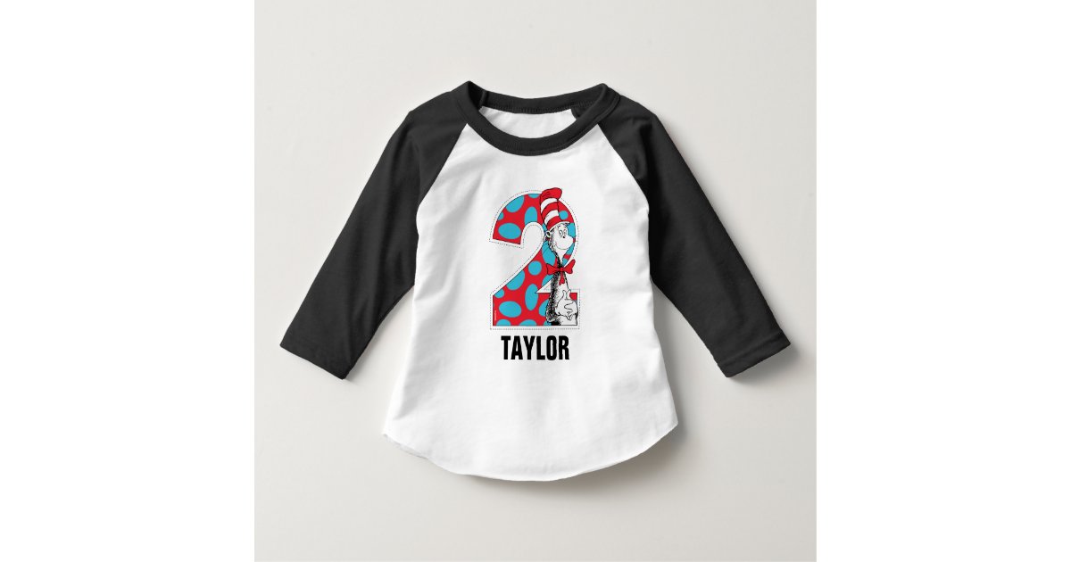 Dr Seuss The Cat In The Hat 2nd Birthday T Shirt Zazzle Com