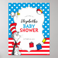 Dr. Seuss - The Cat in the Hat Baby Shower Welcome Poster
