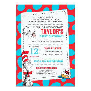 Dr. Seuss | The Cat in the Hat Birthday Card