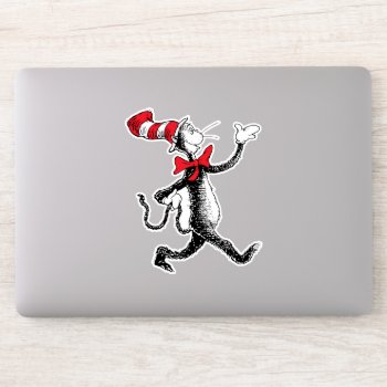 Dr. Seuss | The Cat In The Hat Cat Walk Sticker by DrSeussShop at Zazzle