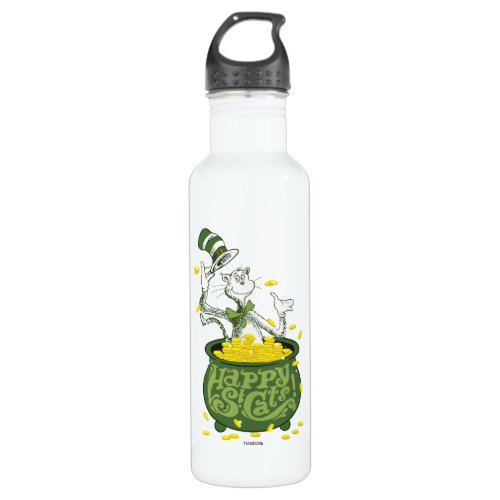 Dr Seuss  The Cat in the Hat _ Happy St Cats Water Bottle